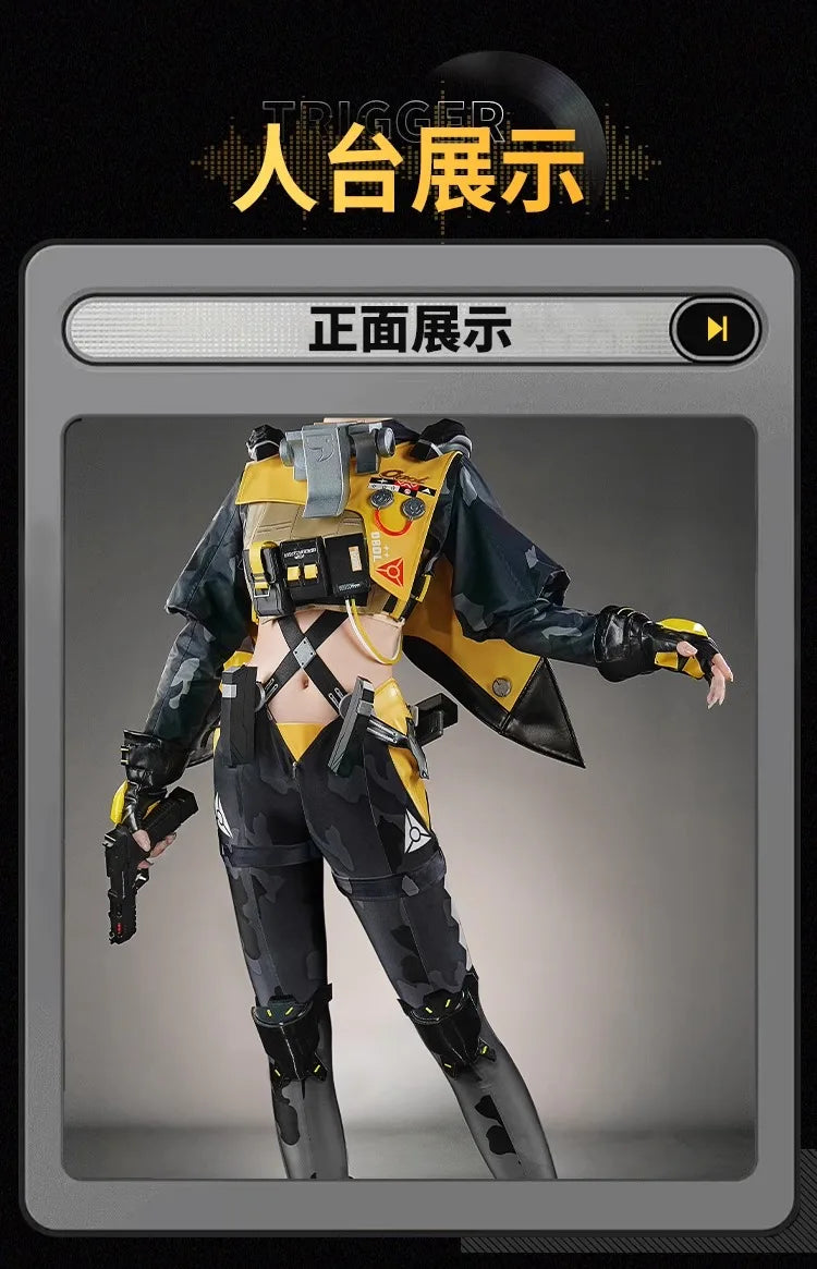 Zenless Zone Zero Trigger Cosplay Costume Wig Uniform Hairpin Obol Squad Halloween Party for Women Girls Carnival Props iCoser