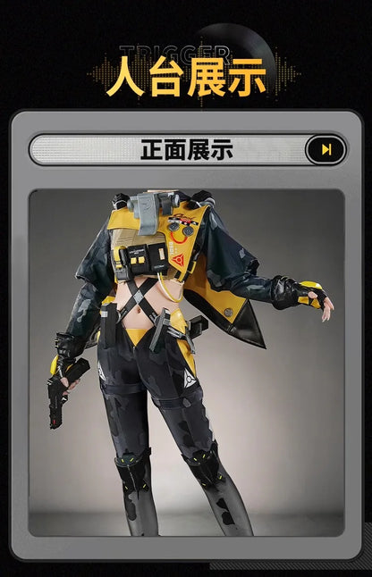 Zenless Zone Zero Trigger Cosplay Costume Wig Uniform Hairpin Obol Squad Halloween Party for Women Girls Carnival Props iCoser