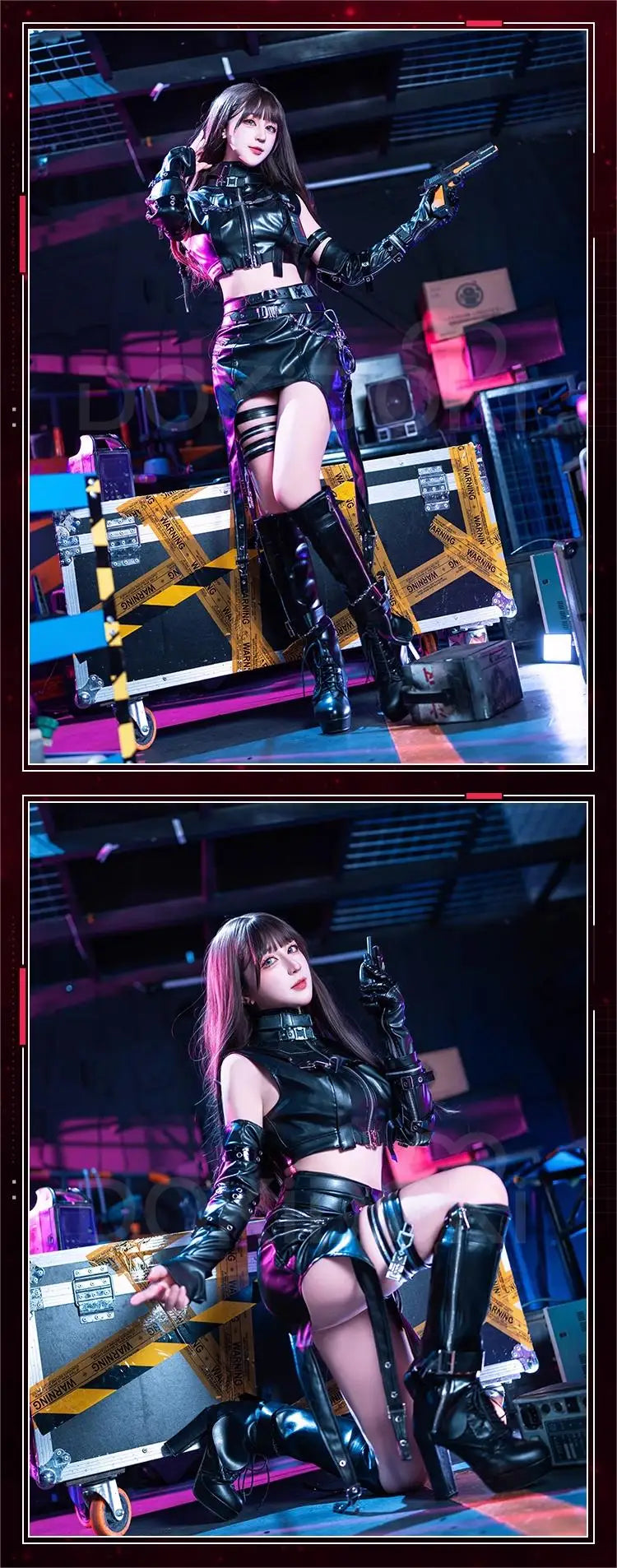 IN STOCK Night's Companion Heroine Cosplay Costume Game Love and Deepspace【XS-2XL】DokiDoki-R Women Leather Plus Size