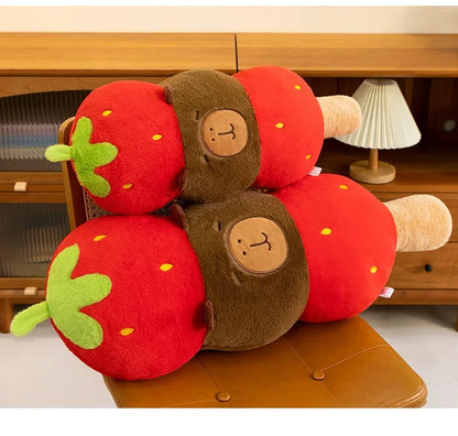 New 60-80cm Kawaii Creative Capybara Series Plush Toys Cartoon Stuffed Animals Soft Indoor Ornament for Children's Pillows