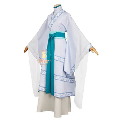 Anime The Apothecary Diaries Jinshi Cosplay Costume White Dress Headwear Earrings Kusuriya No Hitorigoto Maomao Halloween Women