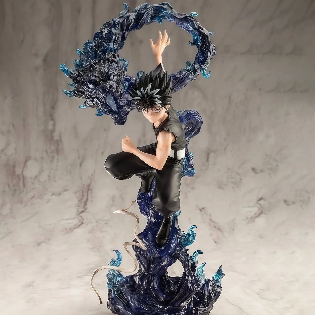 Hot Yuyu Hakusho Figures Hiei Anime Figure 24cm Pvc Statue Collection Model Room Decoration Dolls Boys Birthday Toys Gifts