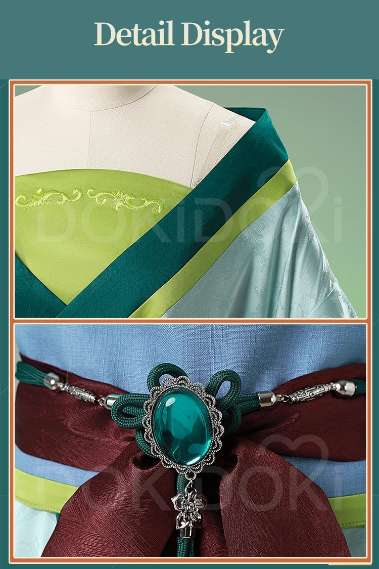 Maomao Cosplay Costume Anime The Apothecary Diaries DokiDoki-R Women Green Dress Mao Mao Xidu Banquets Cosplay Halloween