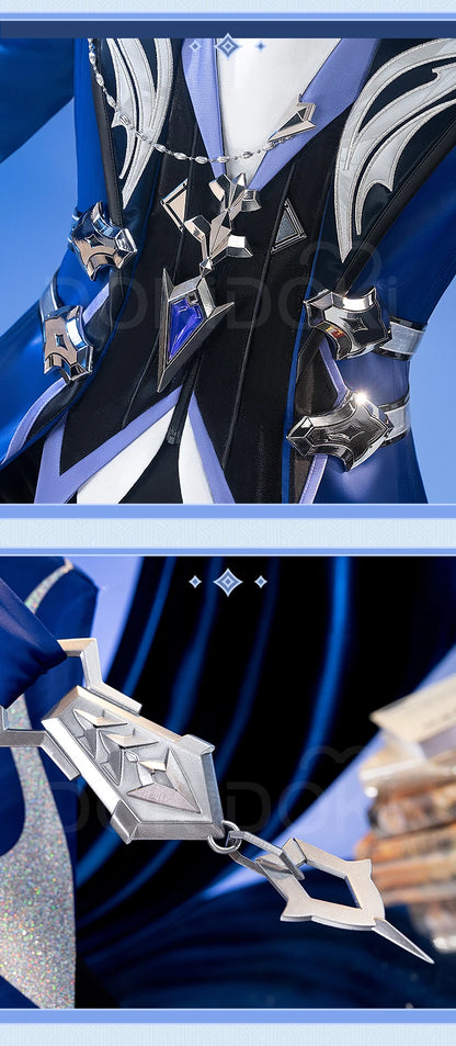 Flins Cosplay Costume Game Genshin Impact【S-3XL】DokiDoki-R Kyrll Chudomirovich Flins FES Costume Plus Size