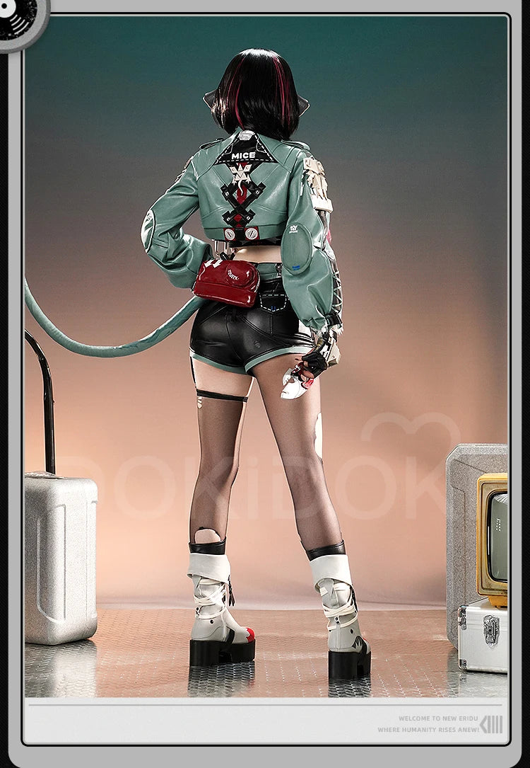IN STOCK Jane Doe Cosplay Costume Game Zenless Zone Zero Cosplay 【S-2XL】DokiDoki-SR ZZZ Women Metal Accessory Mice Halloween