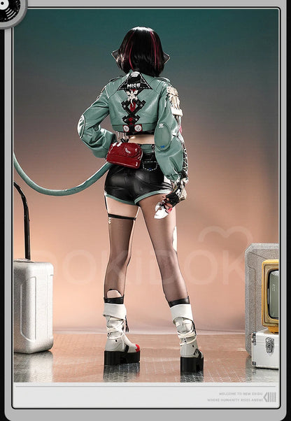 IN STOCK Jane Doe Cosplay Costume Game Zenless Zone Zero Cosplay 【S-2XL】DokiDoki-SR ZZZ Women Metal Accessory Mice Halloween