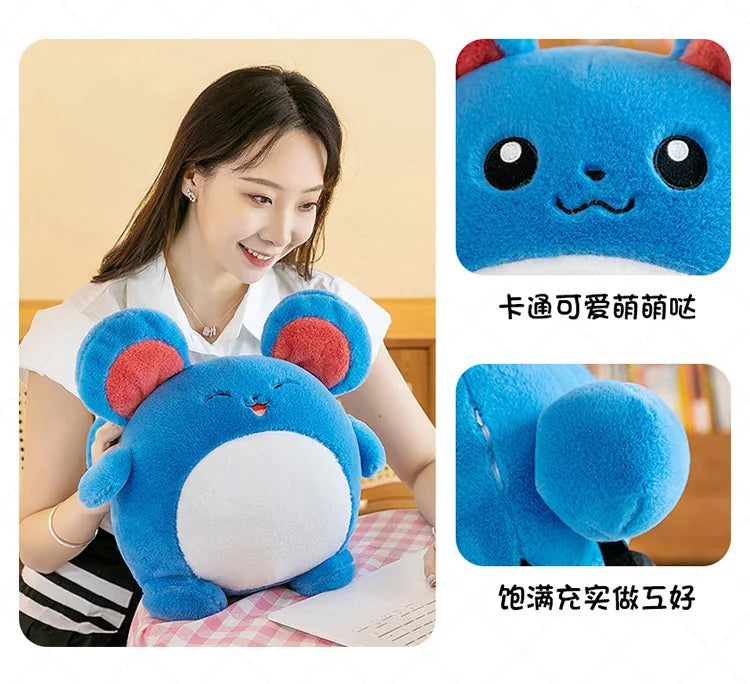 35/45/55CM Big Size Pokemon Marill Plushies Cartoon Anime Plush Pillow Soft Doll Kawaii Stuffed Plushie Ornament Children's Gift