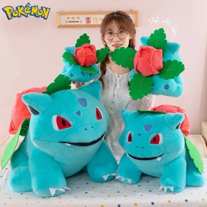 45CM Pokemon Bulbasaur Plushies Cartoon Anime Peluche Kawaii Comfortable Soft Doll Children Cushion Room Decoration Toy Gift
