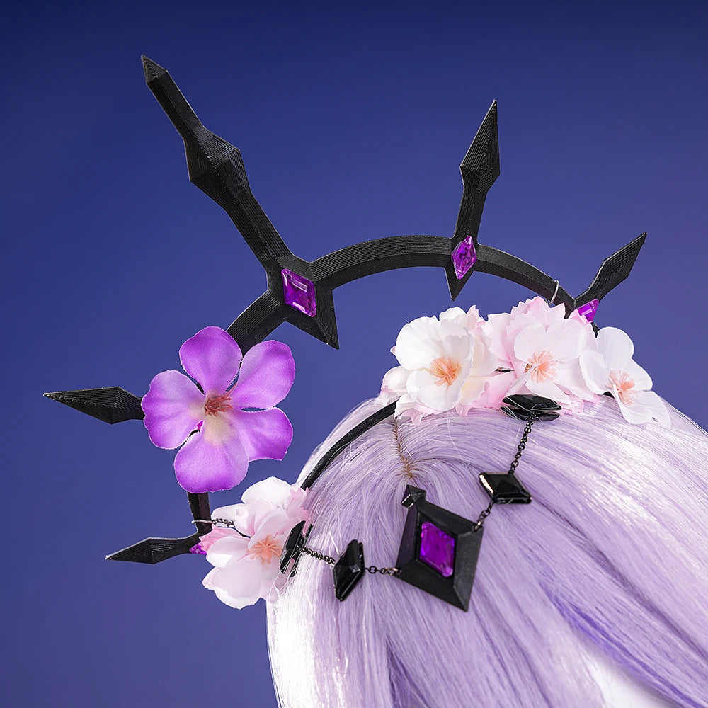 Honkai Star Rail Castorice Cosplay Costume Wig Dress Headwear Luminous Props Halloween Party for Women Girls Carnival Cos iCoser