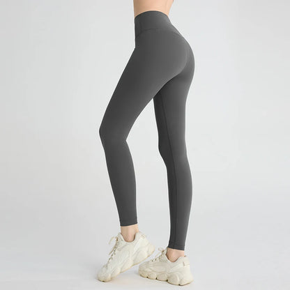 Summer Hot Sale Women’s High Waisted Hip Lifting Breathable Yoga Leggings for Running Cycling Fitness - Dark Grey / XL