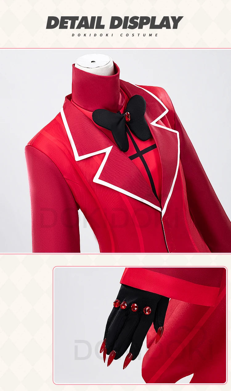 IN STOCK Alastor Lucifer Charlie Adam Cosplay Costume Anime DokiDoki-N【XS-3XL】 Halloween Costume Lucifer Cosplay Plus Size