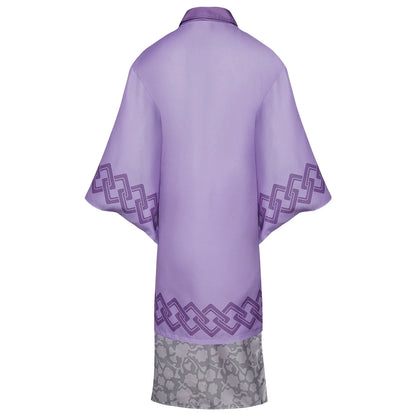 Kanroji Mitsuri Cosplay Costume Women Polyester Kimono Dress
