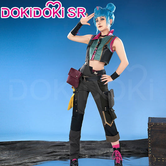 IN STOCK Jinxx Powderr Cosplay Costume Anime Cosplay【S-3XL】DokiDoki-SR Women Jinxx Powderr Vest Cosplay Plus Size
