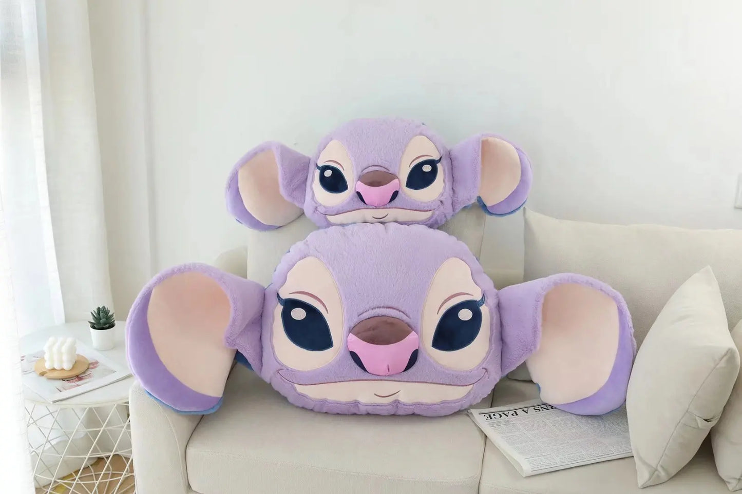45-110cmGenuine Disney Stitch Double Sided Pillow Cushion Kawaii Soft Stuffed Animal Anime Cartoon Room Decor Kids Birthday Gift