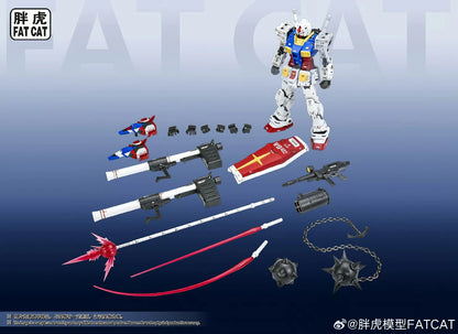 FATCAT RX-78-2 Model MG 1/100 Assembly Model Kit Special RG 1/144 2.0 Enlarged Version Action Figure Plastic Model Toy Gift