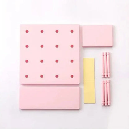 Home Decor Wall Shelves Decoration Hole Board Wall Storage Rack Storage Shelf Kitchen Bedroom Hanging Wall Shelves Wall Decor