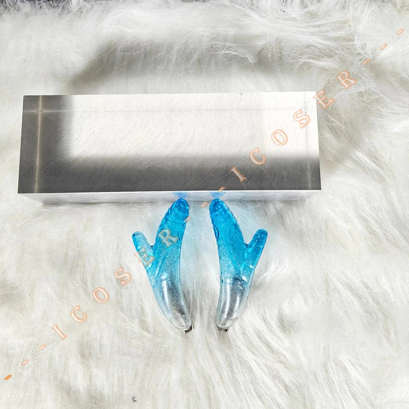 Anime Movies Nezha Aobing Cosplay Loong Horns Headwear Props Ao Bing Ne Zha 2 Halloween Party for Women Men Accessory Carnival