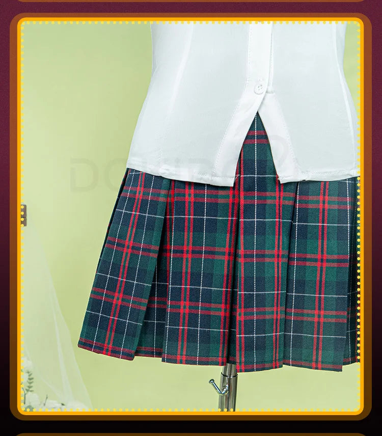 Stocking/Panty Cosplay Costume Anime Cosplay 【S-2XL】DokiDoki-R Female Cute School Uniform Stocking Panty Cosplay Plus Size