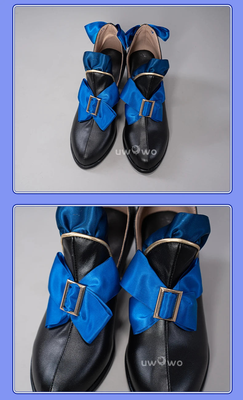 UWOWO Furina Cosplay Shoes Game Genshin Impact Furina Boots Focalors Hydro Archon Fontaine Rococo Style Cospaly Shoes