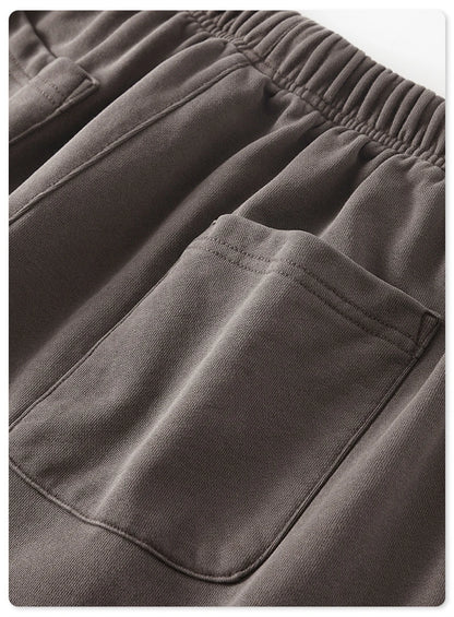 ZODF 2023 Spring Men 380gsm Washed Cotton Pants American Retro Unisex Loose Edge Oversized Straight Trousers Streetwears HY0537