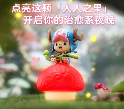 One Piece jimei Devil Fruit Serie Voice-Controlled Night Light Luffy Nico Robin Chopper Portga·D· Ace Anime Figure Desktop Model