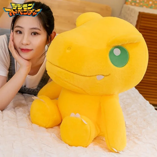 45/55/70cm Big Size Agumon Digimon Adventure Anime Plush Stuffed Doll Kawaii Decoration Plushies Children Pillow Holiday Gift