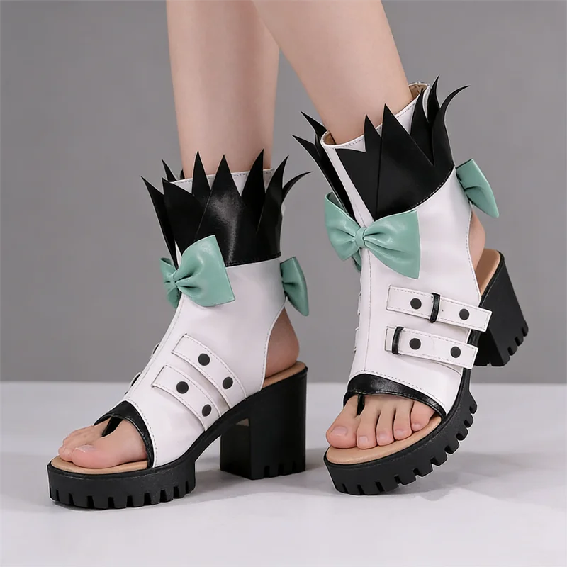 Boocrecn Nangong Yu Cosplay Shoes Size 36-43 Artificial Leather
