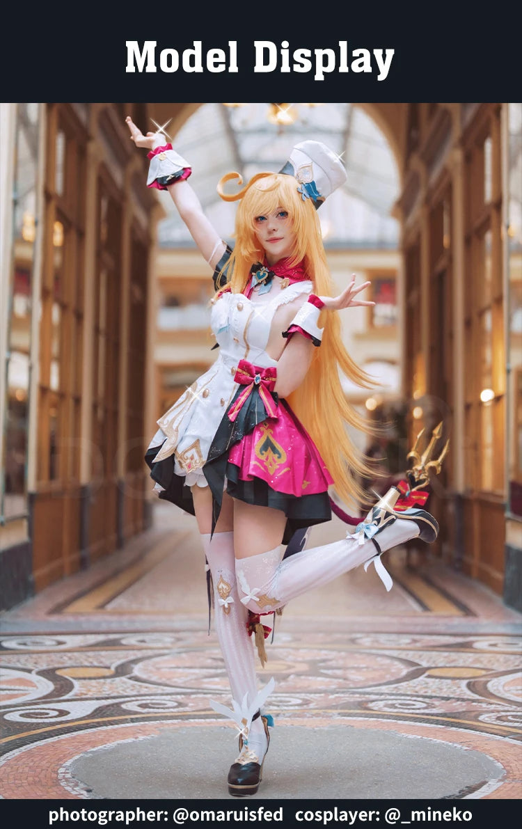 IN STOCK Escoffier Cosplay Costume Game Genshin Impact【XS-3XL】DokiDoki-R Fontaine Escoffier Plus Size Halloween