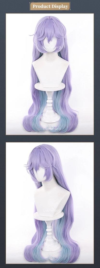 UWOWO Cantarella Wig Game Wuthering Waves WuWa Cantarella Jellyfish Cosplay Wig Long Hair Purple Hair