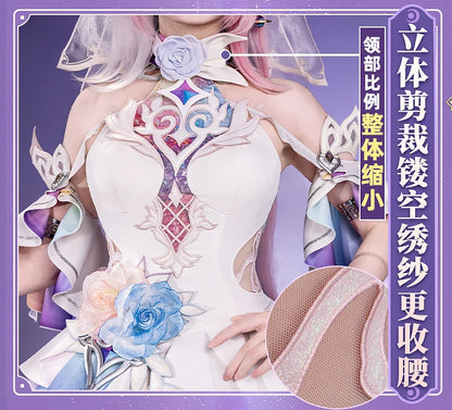 Honkai Star Rail Cyrene Cosplay Costume Wig Dress Headwear New Skin Outfit Elysia Amphoreus Halloween Party Women Girls Props