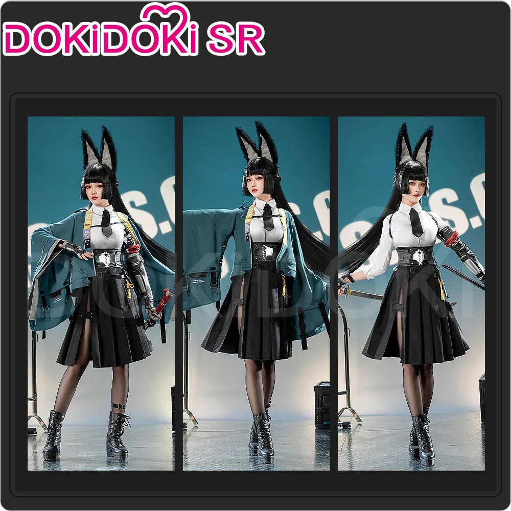 IN STOCK Hoshimi Miyabi Cosplay Costume Game Zenless Zone Zero Cosplay DokiDoki-SR Hoshimi Miyabi Cosplay Wig Women Halloween