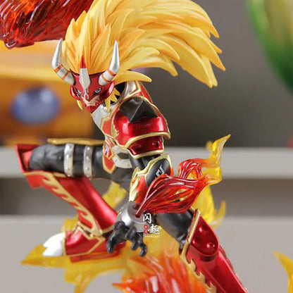 Hot 26cm/10.24in Anime Digimon Adventure Figure Agnimon Action Figures Pvc Statue Desktop Ornamen Collection Model Toys Gifts