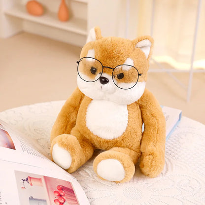 Funny Peek A Boo Frog Plushie Toy Stuffed Soft Bunny Hide Eyes Shiba Inu Dog Panda Crocodile Duck Toys for Kids Birthday Gift