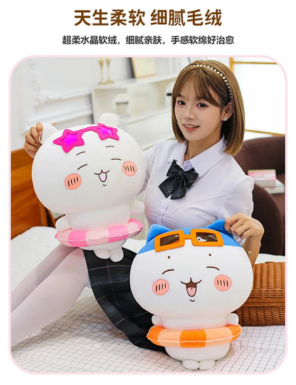 25/35/45cm Big Size Chiikawa Cartoon Anime Plush Stuffed Doll Hachiware Room Decoration Plushies Pillow Ornaments Holiday Gift