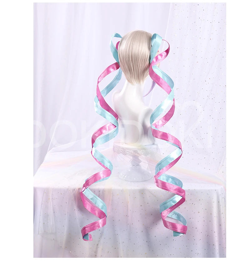 IN STOCK KAngel / Ame-chan Cospaly Wig Game NEEDY GIRL OVERDOSE Cosplay DokiDoki Halloween NEEDY GIRL OVERDOSE Cute Wig Free Cap