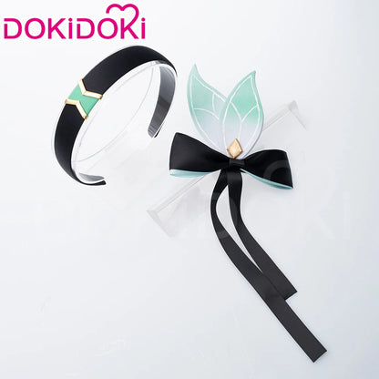 Firefly Wig Cosplay Game Honkai: Star Rail DokiDoki Women Silvery Blue Long Hair Firefly Cosplay Headdress Free Cap