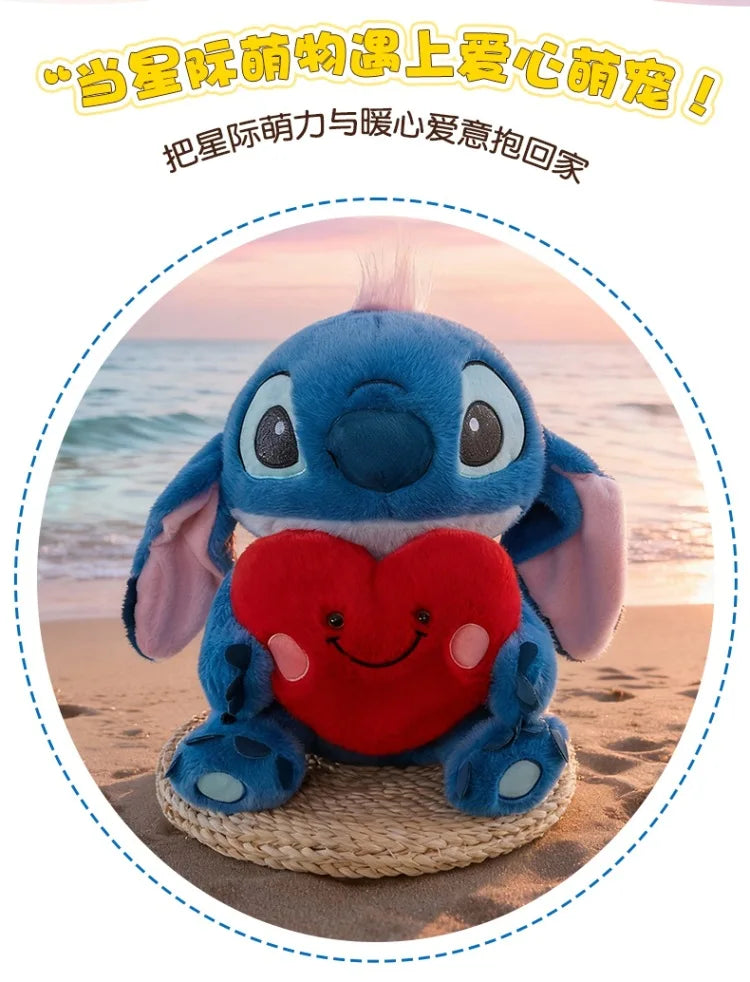35/50/60cm Big Size Stitch Disney Anime Plush Stuffed Doll Cartoon Plush Doll Room Decoration Children's Pillow Holiday Gift
