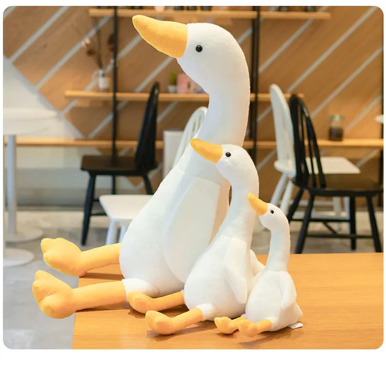 32-90cm Cute Duck Plush Toy Stuffed Animal Big Goose Dolls Large Soft Sleeping Hug Pillow Girl Xmas Birthday Gift