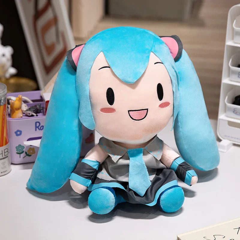 Lovely Hatsune Miku Fufu Plush Toys Preciality Classic Deep Sea Collection SEGA Hatsune Miku Stuffed Doll  Kids Xmas Gifts