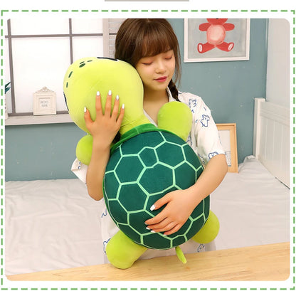 30-70cm Lovely Big Eyes Tortoise Plush Doll Toy Kawaii Soft Stuffed Animal Cushion Cartoon Small Sea Turtles Dolls for Kids Gift