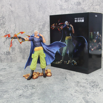 25cm One Piece Figures Benn Beckman Red Hair Pirates Action Figure Pvc Model Statue Doll Collection Decoration Ornamen Toys Gift