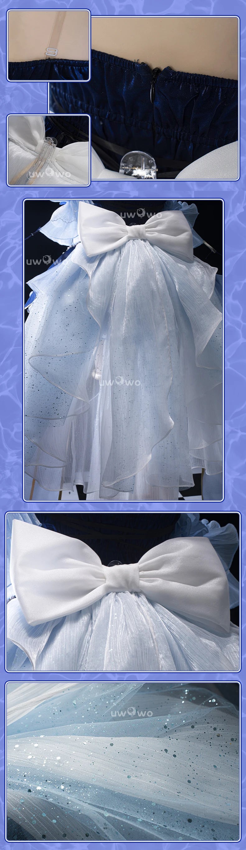 LAST BATCH UWOWO Genshin Impact Fanart Focalors Lily of the Valley Balll Gownn Dress Cosplay Costume