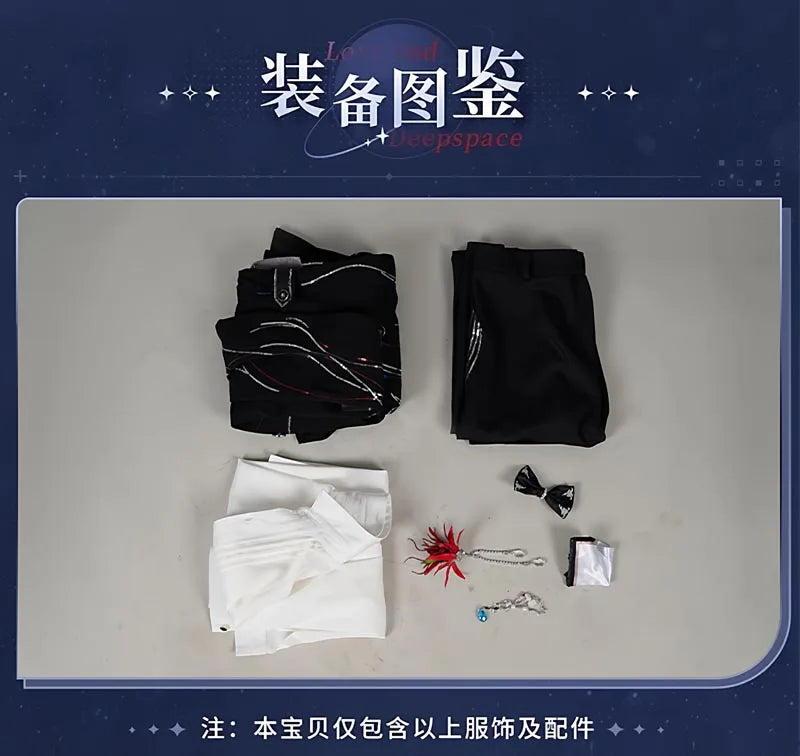 Love and Deepspace Rafayel Wedding Cosplay Costume Wig Suit Uniform Halloween Party for Women Men Carnival Game Outfit iCoser