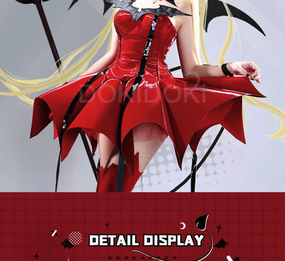 Tsukiyomi Utau Cosplay Costume Anime Shugo Chara Cosplay DokiDoki-R Women Cute Red Dress Tsukiyomi Utau Devil Cosplay Christmas