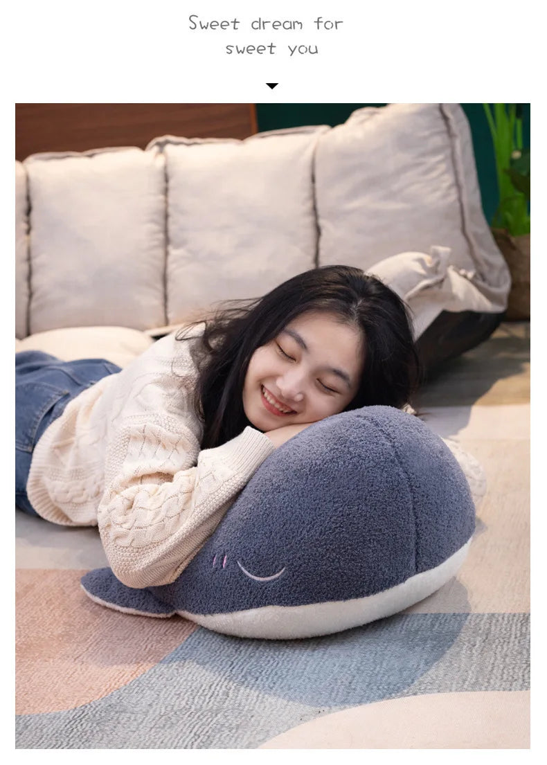 1pc 25CM Cartoon Super Soft Plush Toys Sea Animal Big Blue Whale Soft Toy Stuffed Animal Fish Lovely Children's birthday gifts