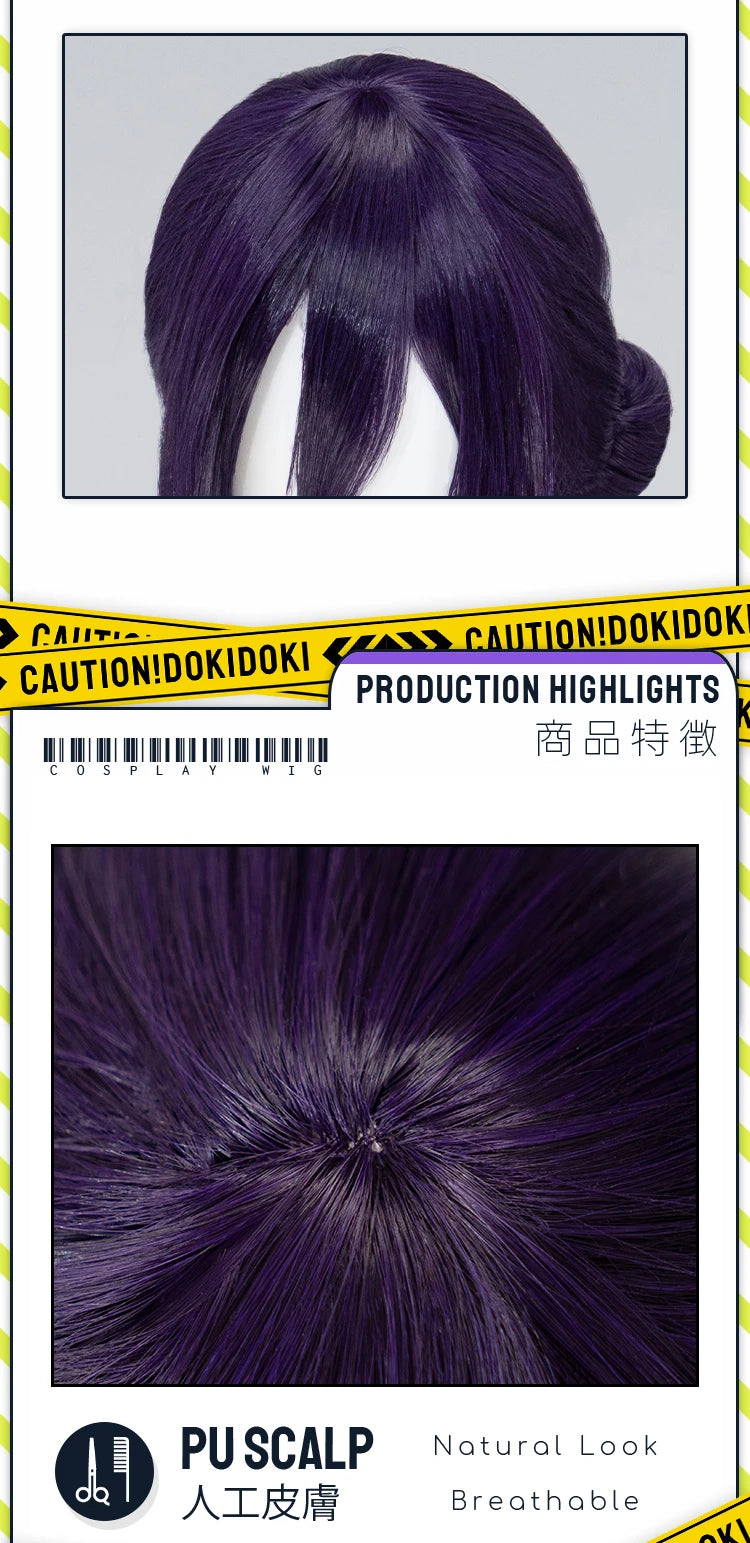 IN STOCK Powerr Hayakawaa Himenoo Makimaa Denjii Rezee Quanxii Angel Devil Yoshidaa Wig Anime DokiDoki Women Free Wig Cap