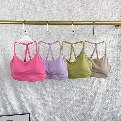 Women Fitness Sports Bra Top Sexy Beauty Back Shockproof Quick-Dry Gym Crop for Running Pilates Yoga