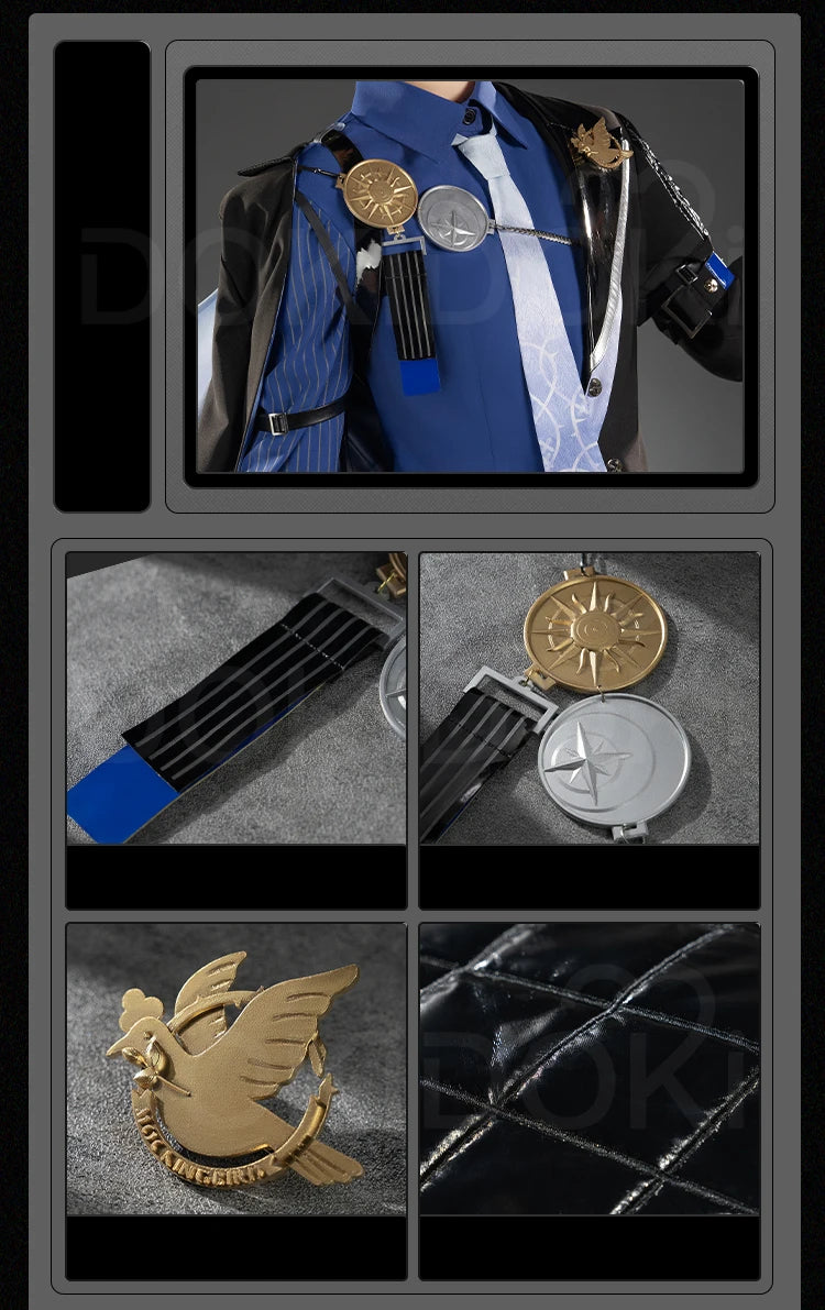 IN STOCK Hugo Cosplay Costume Game Zenless Zone Zero DokiDoki-R ZZZ Men Hugo Vlad Ravenlock Cosplay Hat Halloween