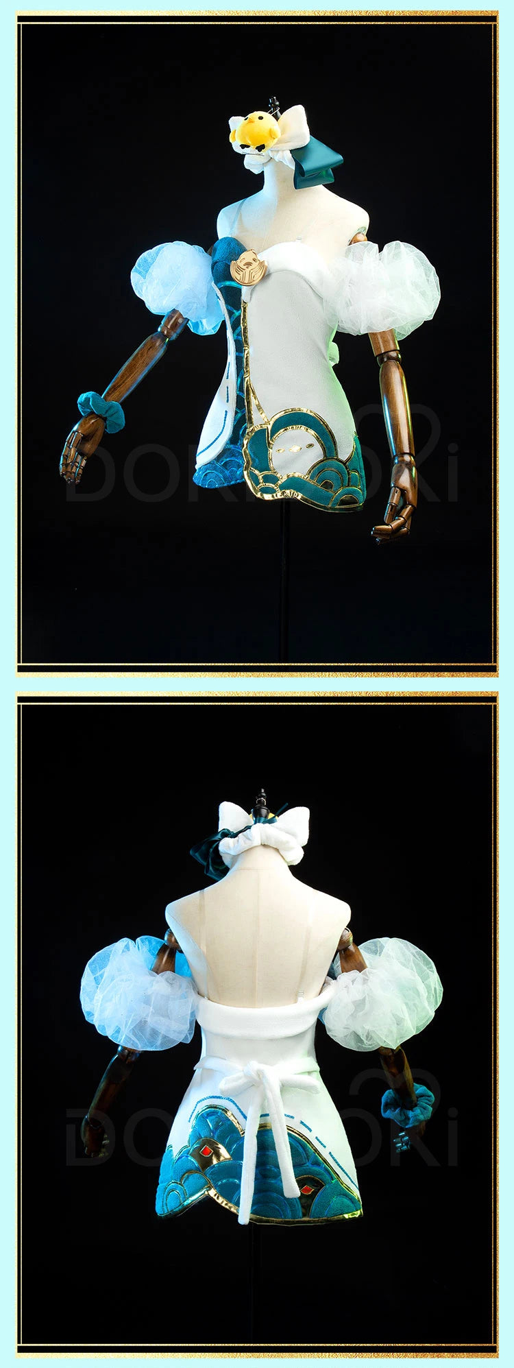 Ahrii Sonaa Cosplay Costume Game Cosplay DokiDoki-R Ahrii Sonaa Skin Spirit Blossom Springs Cosplay Women The Fox Costume