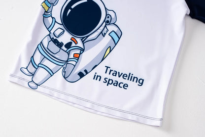 2025 New Boy Girl Swimwear Swim Suits Sun Protective Short Sleeve Children Swimsuits Children's Bathing Suit Kids Swimming Suits